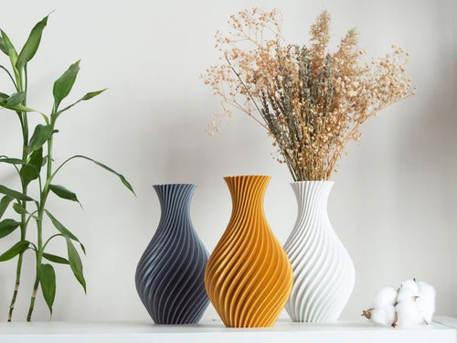 Arvensis Swirl Vase, Unique Home Decor, Shelf Decor Objects